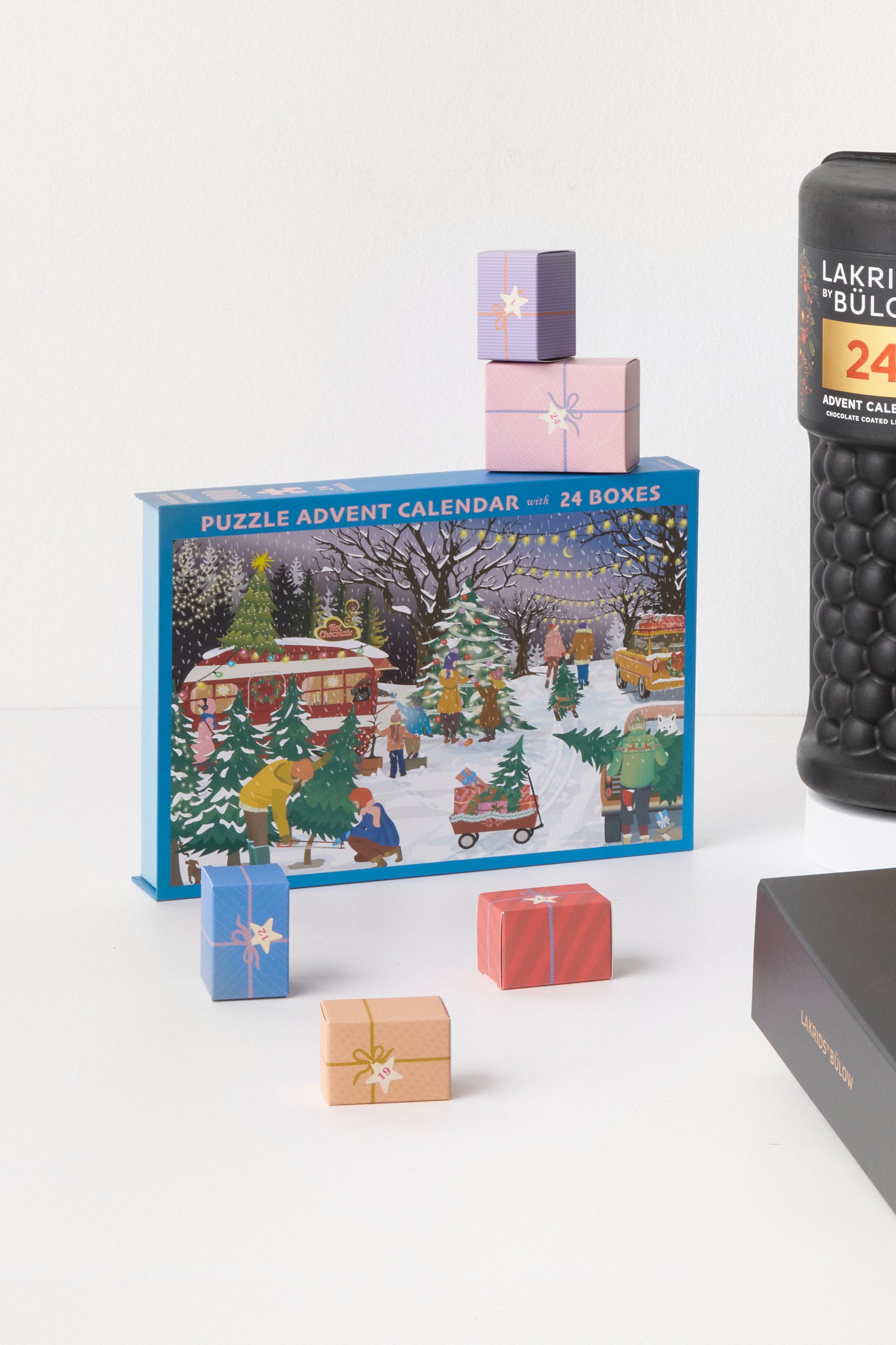 Puslespilsjulekalender - 24 æsker.